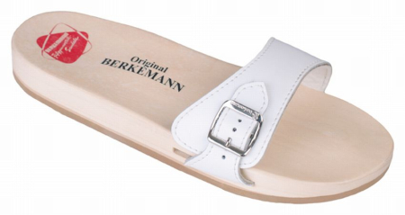 Berkemann Holzsandale 00100-100 Original-Sandale, weiß