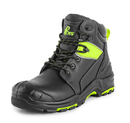 CXS Herren Sicherheitsstiefel SOLID aus Leder metallfrei, S3 SRC HRO