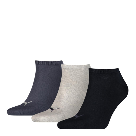 PUMA Socken Unisex Sneaker Plain, navy/grey/shadow, 3er-Pack