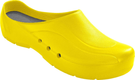 Schrr OP-Clogs Chiroclogs Orthoclogs gelb ohne Riemen, Gre 37