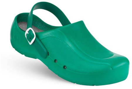 Schrr OP-Clogs Chiroclogs Orthoclogs grn mit Riemen Gre 42