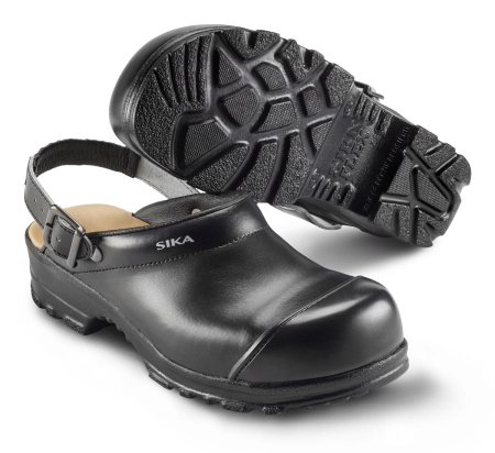 SIKA Arbeitsschuhe, Flex LBS 8985, Komfort-Clogs mit Stahlkappe, Leder schwarz