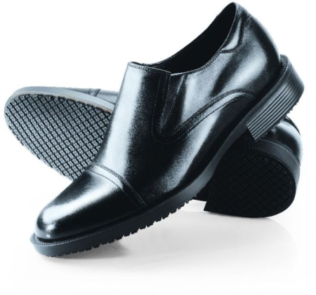 Shoes for Crews 1202 Statesman, SFC Premium Arbeitsschuhe, rutschhemmende bequeme Businessschuhe Leder, Größe 46