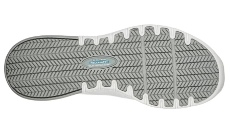 SKECHERS, 108010 MARSING GMINA weiß, Berufsschuhe work relaxed fit, rutschfeste Damenschuhe