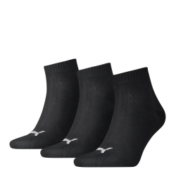 PUMA Socken Unisex Quarter Plain, schwarz, 3er-Pack