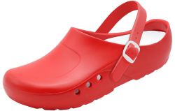 Schürr OP-Clogs Chiroclogs Orthoclogs rot mit Riemen