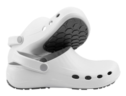 PRIMA-Clog weiß, Ultraleichte EVA-Clogs mit rutschfester Sohle. 215g/Schuh.